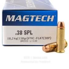 Magtech .38 Spec 158 gr Fmc 50/1000 stuks