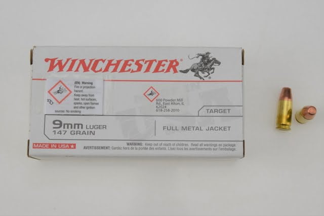 Winchester 9x19 147 gr. FMJ